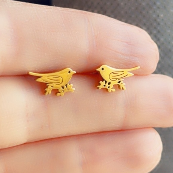 Stainless Steel Bird Studs. - Picture 3 of 10